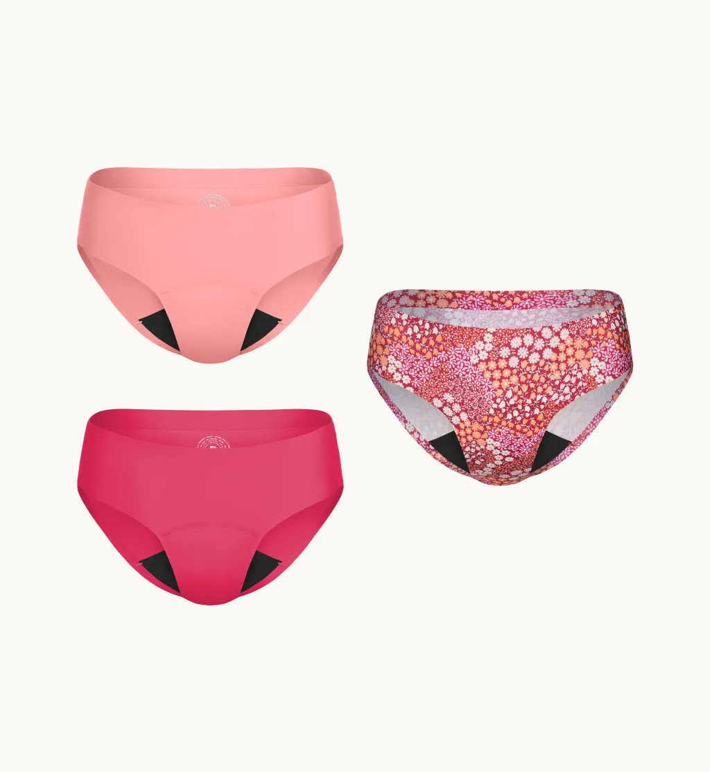 (Kit Item) First Period Kit LP Pink Pop/Peachy/Petal Party 3-Pack | Bikini