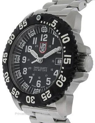 Luminox Mens Steel Colormark Watch - Black Dial - Stainless Case & Bracelet