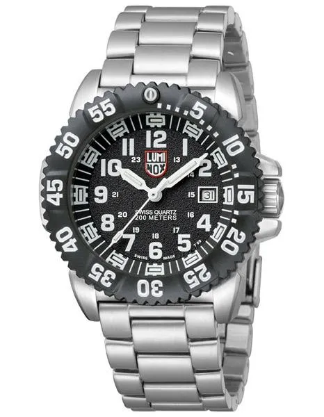 Luminox Mens Steel Colormark Watch - Black Dial - Stainless Case & Bracelet