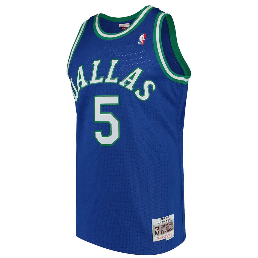 Men's Dallas Mavericks Jason Kidd Mitchell & Ness Blue Swingman Jersey