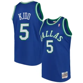 Men's Dallas Mavericks Jason Kidd Mitchell & Ness Blue Swingman Jersey