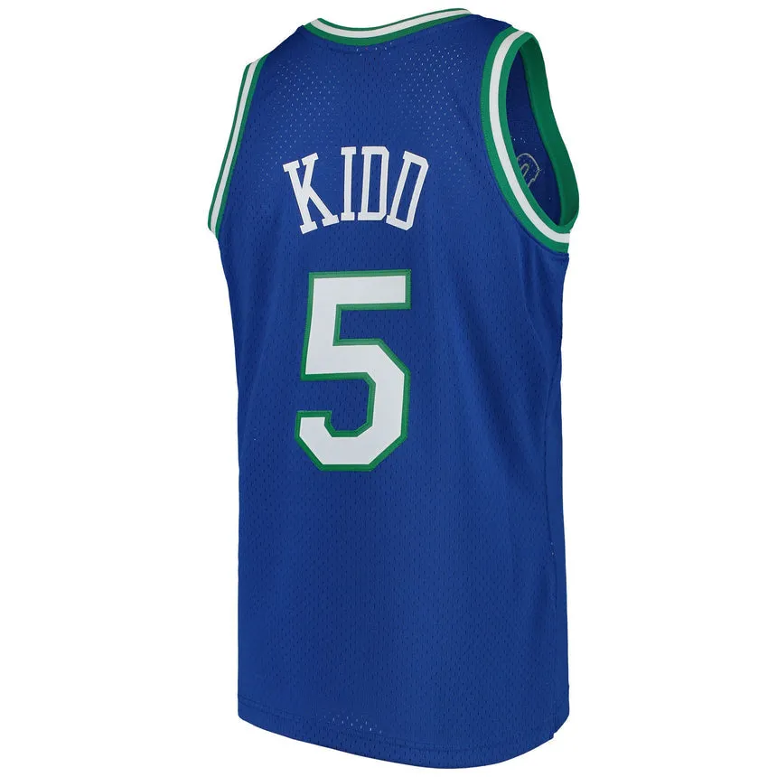 Men's Dallas Mavericks Jason Kidd Mitchell & Ness Blue Swingman Jersey