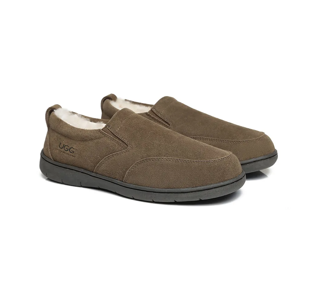 Mens Moccasin Slippers Dino