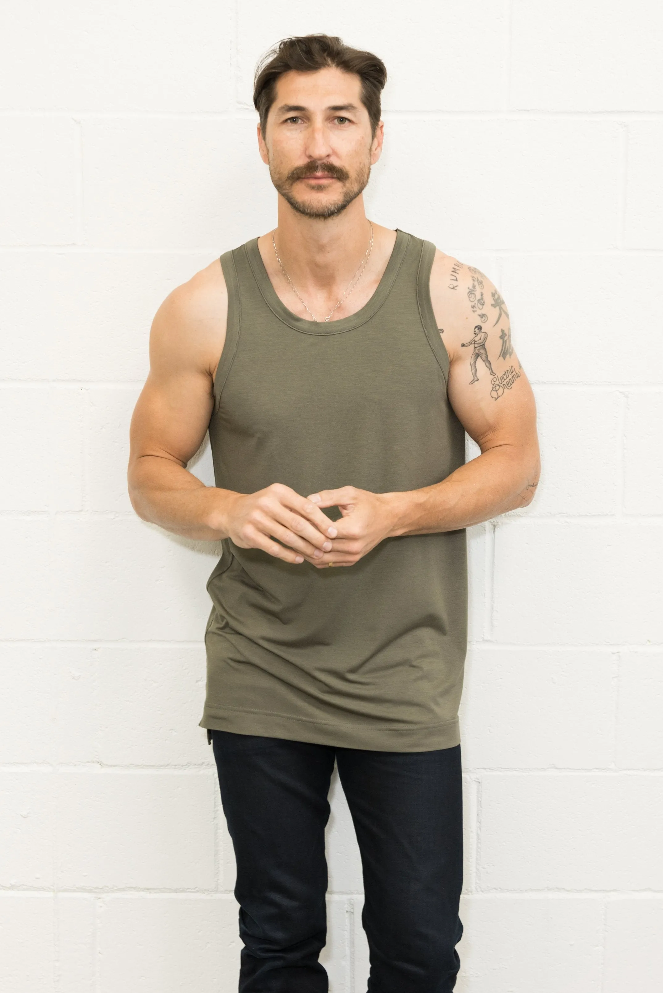 Men's Modal Hi-Lo Tank