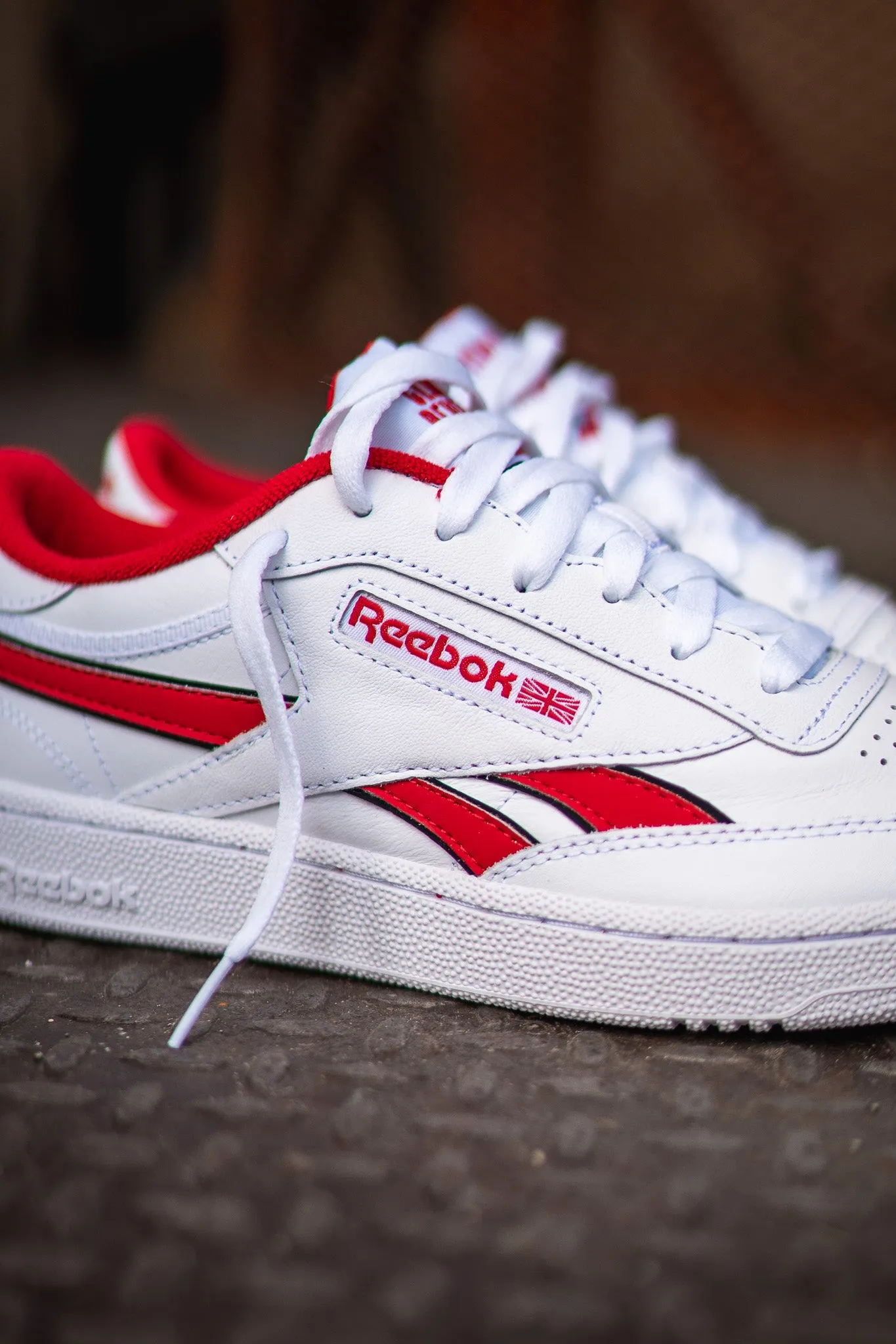 Mens Reebok Club C Revenge (White/Red)