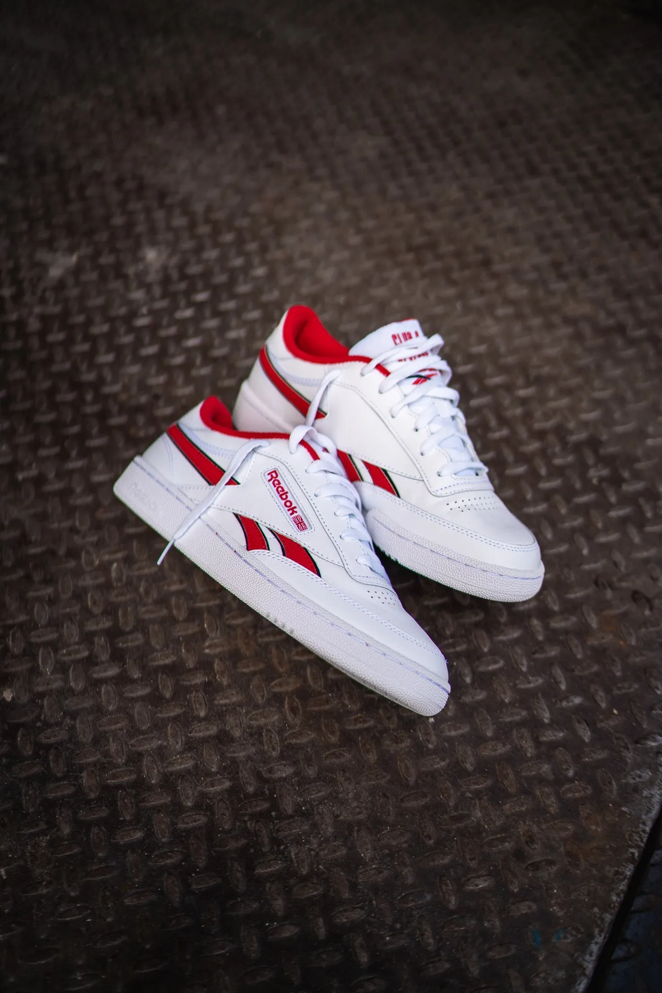 Mens Reebok Club C Revenge (White/Red)