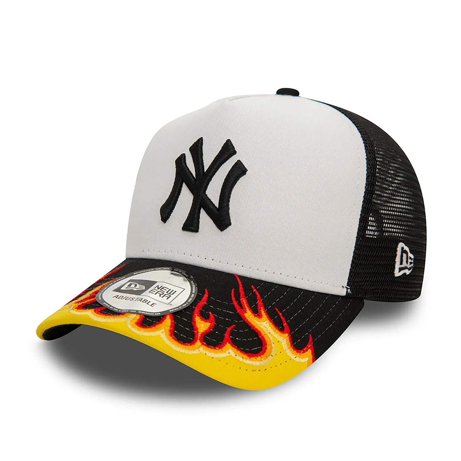 NEW ERA New York Yankees Black Flame Trucker Cap