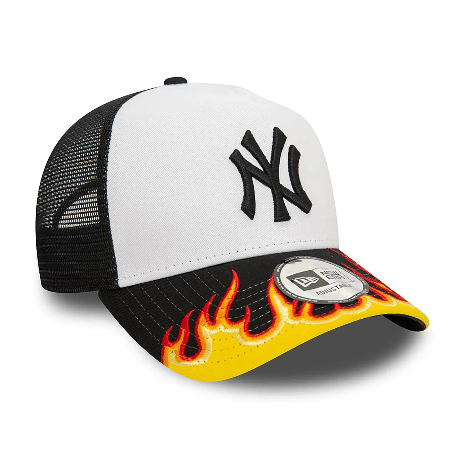 NEW ERA New York Yankees Black Flame Trucker Cap