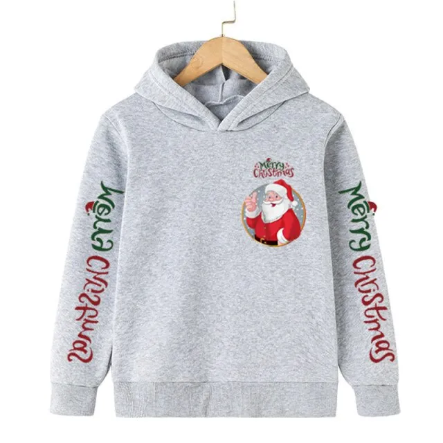 New Santa sweater cartoon blouse Merry Christmas old man hoodie cotton children&#39;s clothing children boy clothes 4-14 years 2022