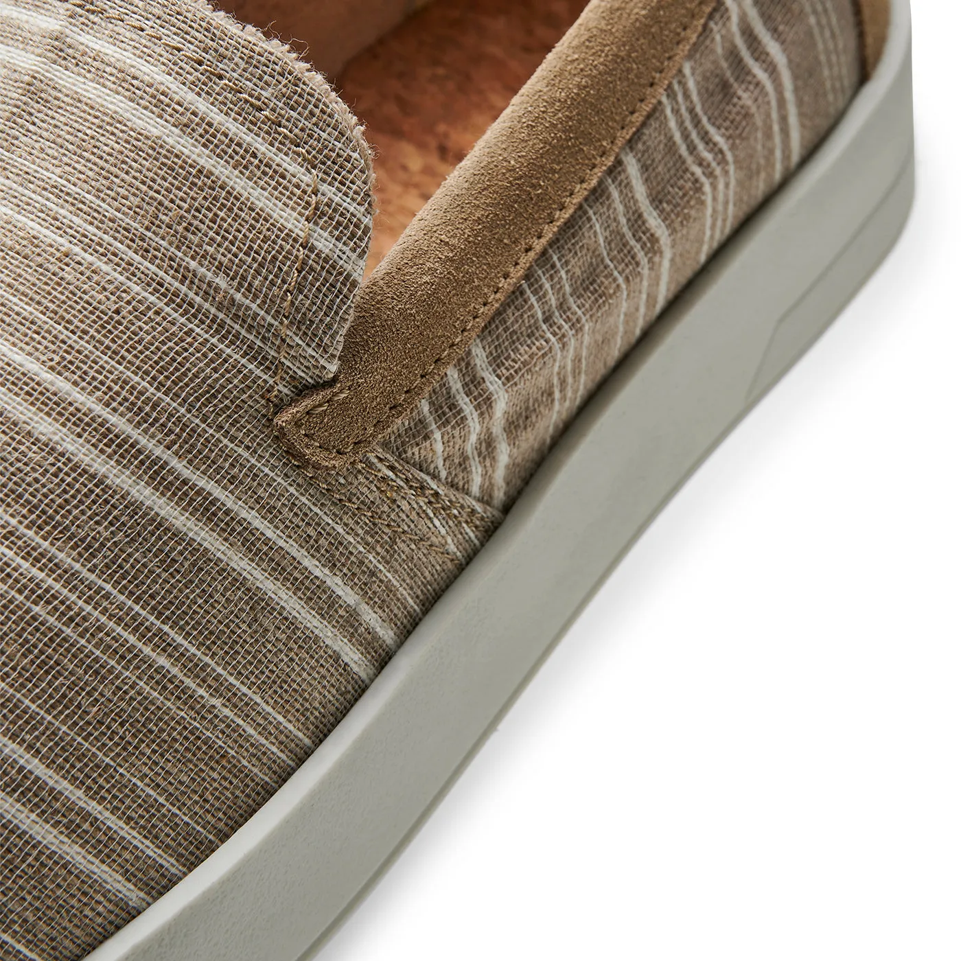 Noah slip-on tekstil - SAND STRIPE