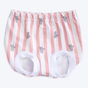 Pink Stripes Beach Chair Swim Nappy Cover