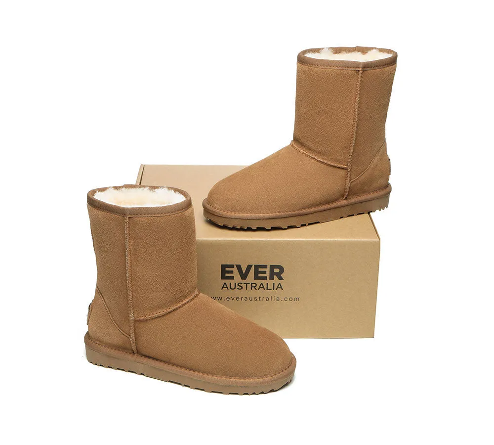 Premium Australian Sheepskin Boots Unisex Short Classic Plus