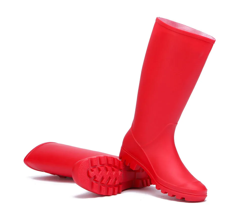 Rainboots ,Tall Gumboots Women Veronica With Wool Insoles