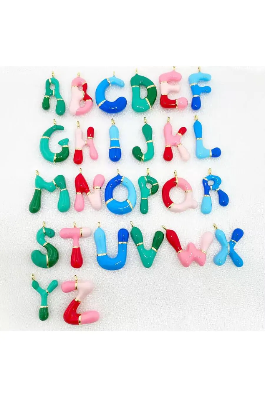 Rainbow Rhythm Alphabet Necklace