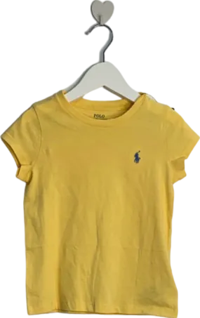 Ralph Lauren Yellow Cotton T-Shirt 4yrs (110/56)