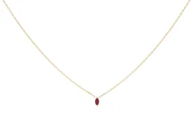 Rise Ruby Charm Necklace