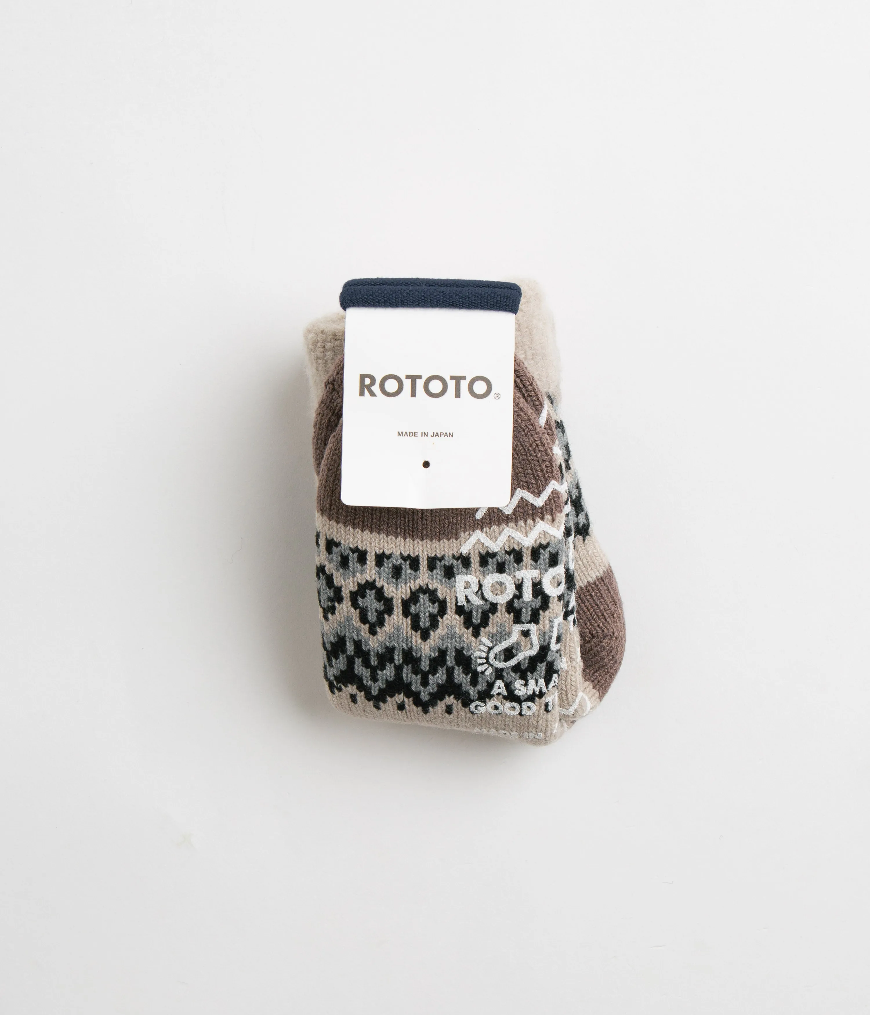 RoToTo Comfy Room Nordic Socks - Ivory