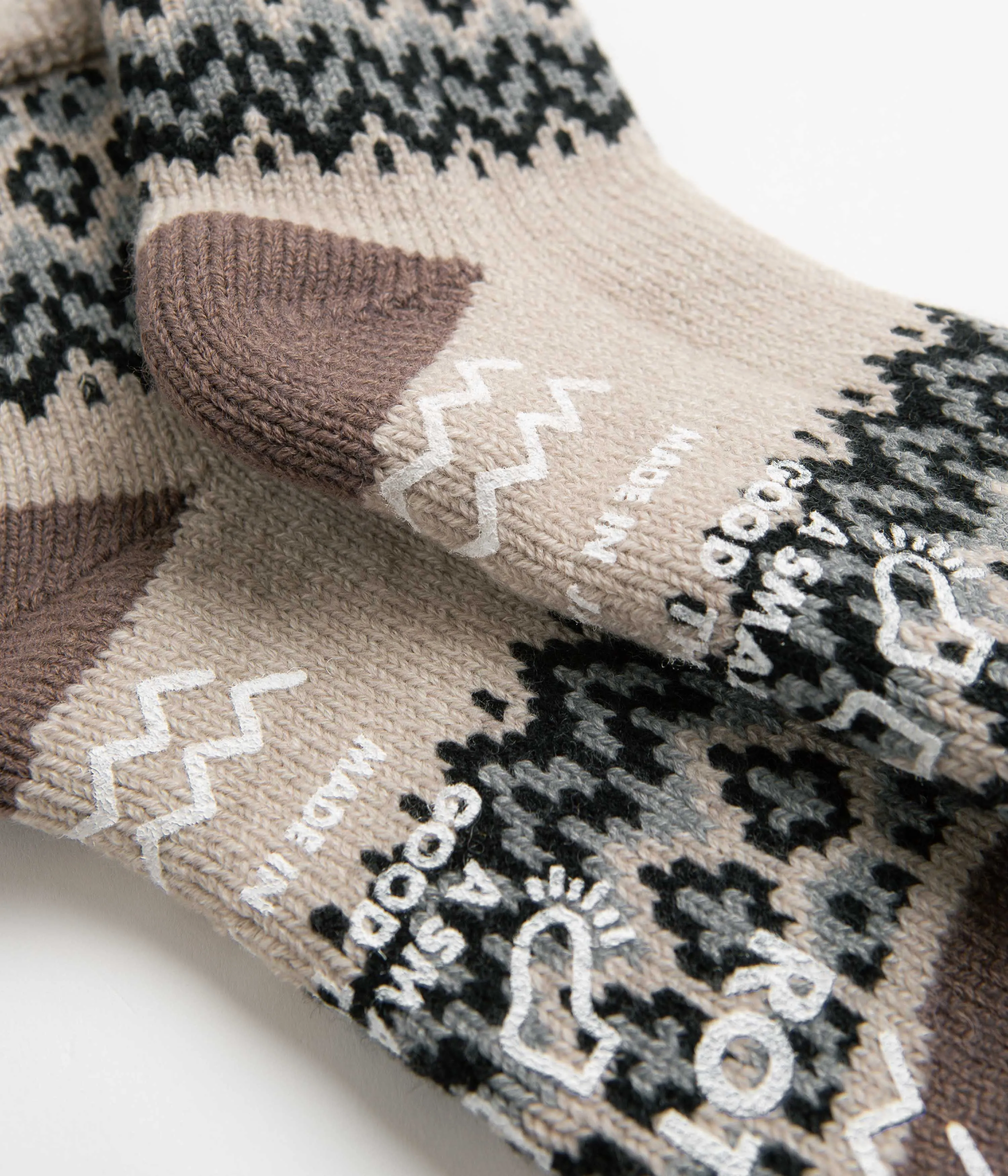 RoToTo Comfy Room Nordic Socks - Ivory