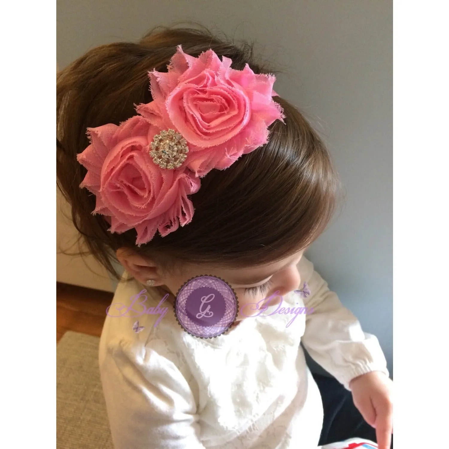 Shabby Baby Headband-PICK YOUR COLOR!