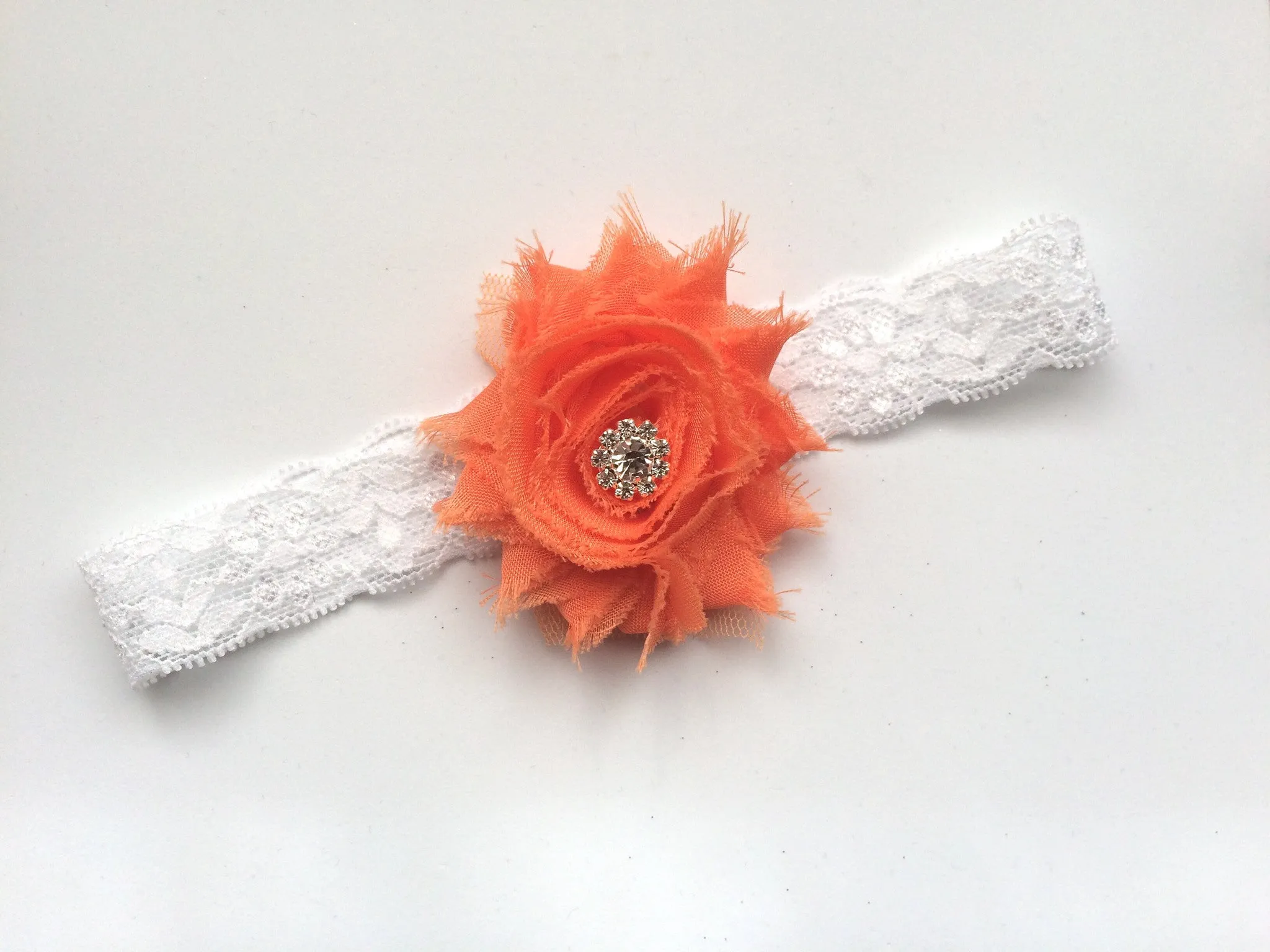 Shabby flower Headband-pick your color!