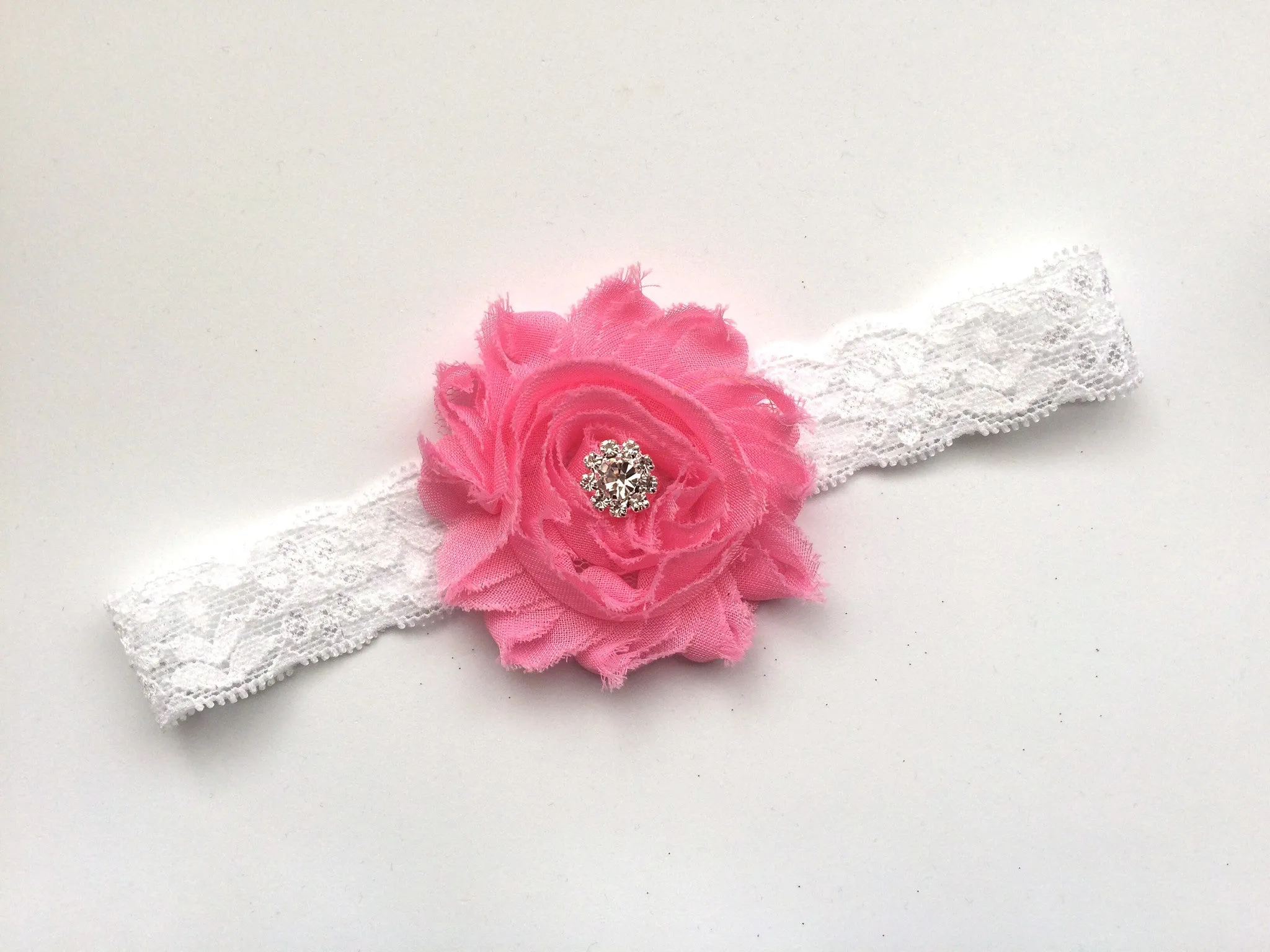 Shabby flower Headband-set of 5!