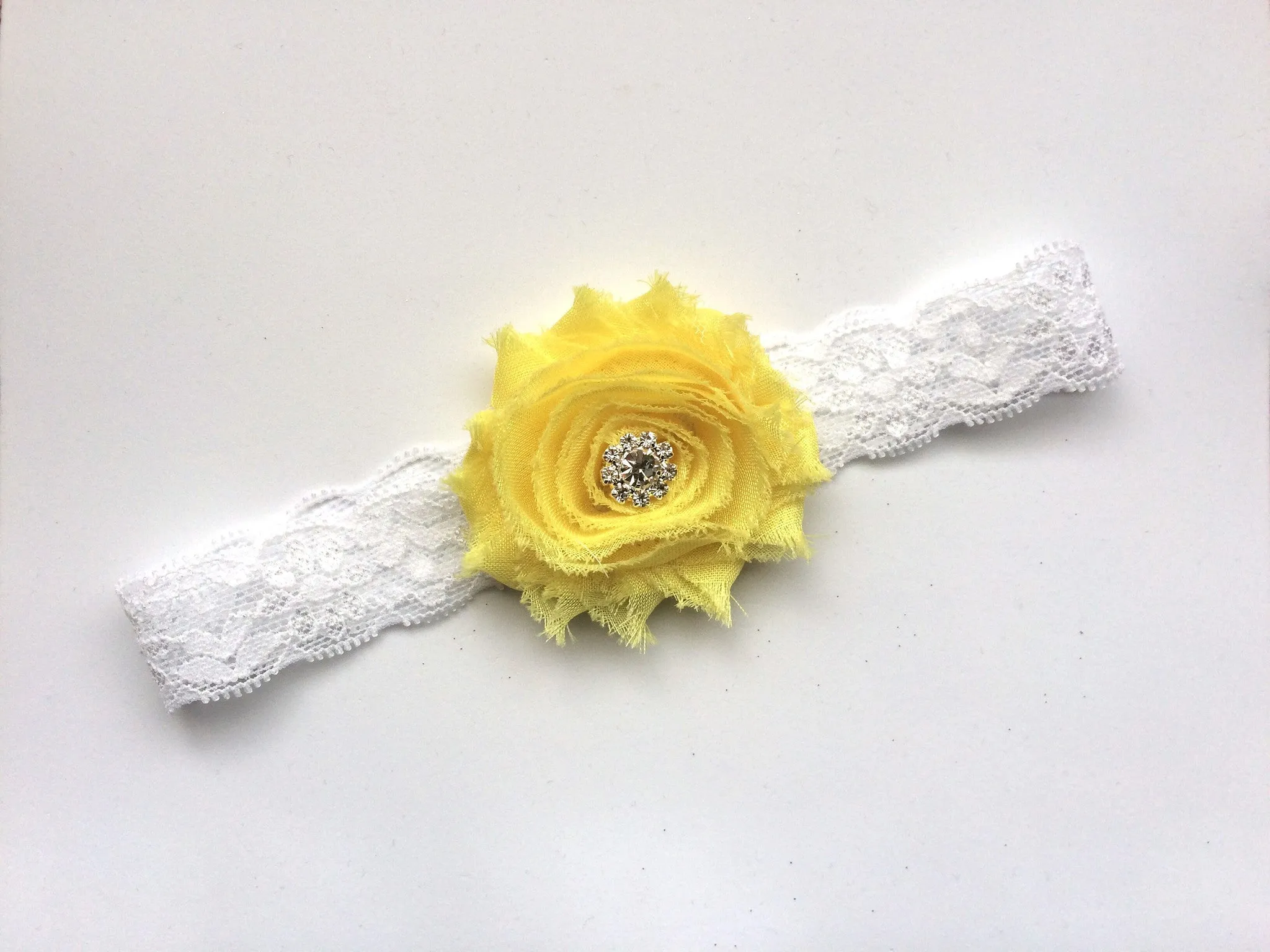 Shabby flower Headband-set of 5!