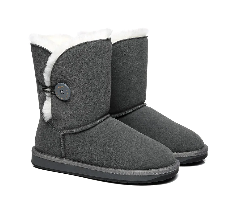 Short Button Women Boots