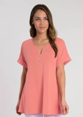 Simply Noelle Henley Tunic Top