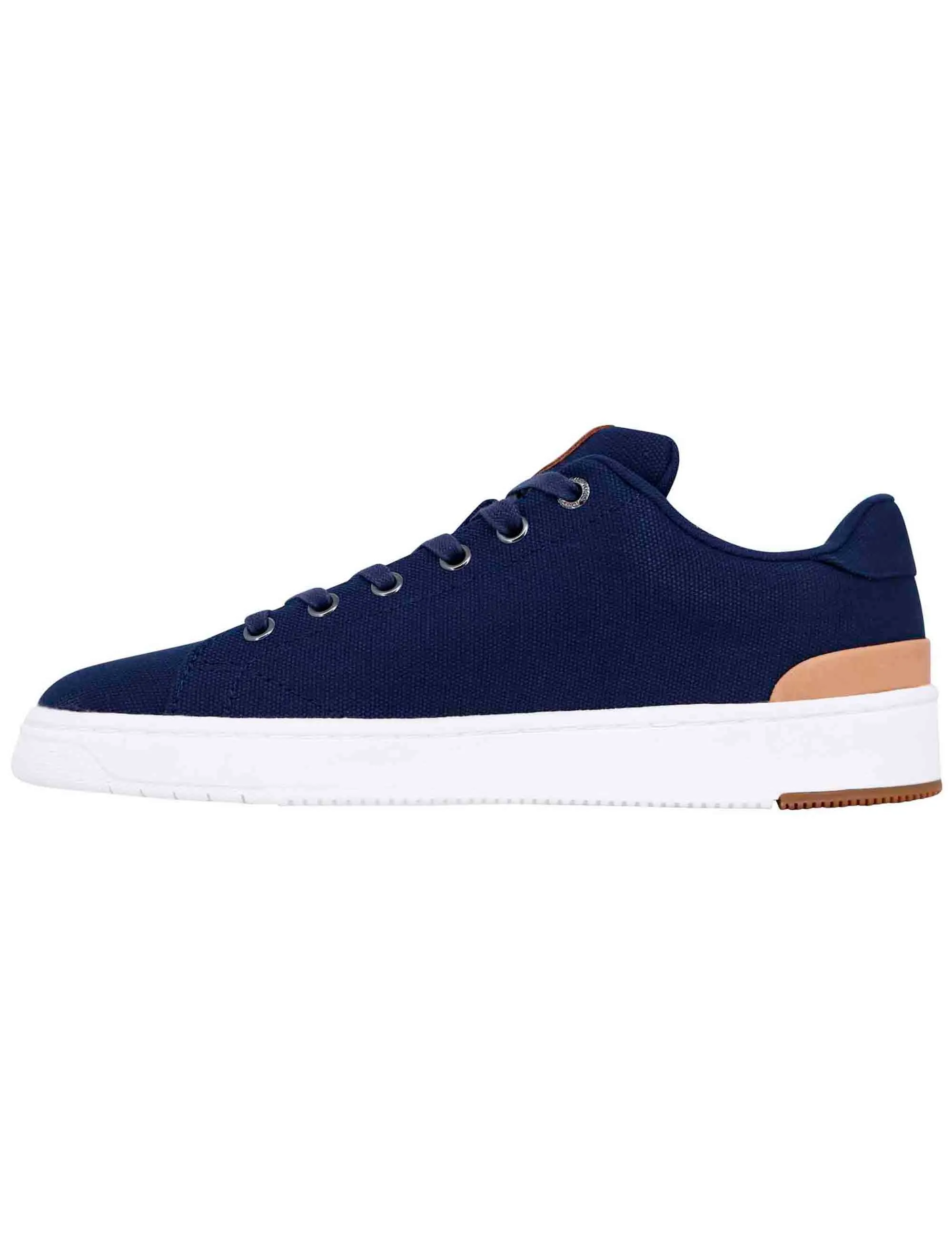 Sneakers uomo in tessuto blu