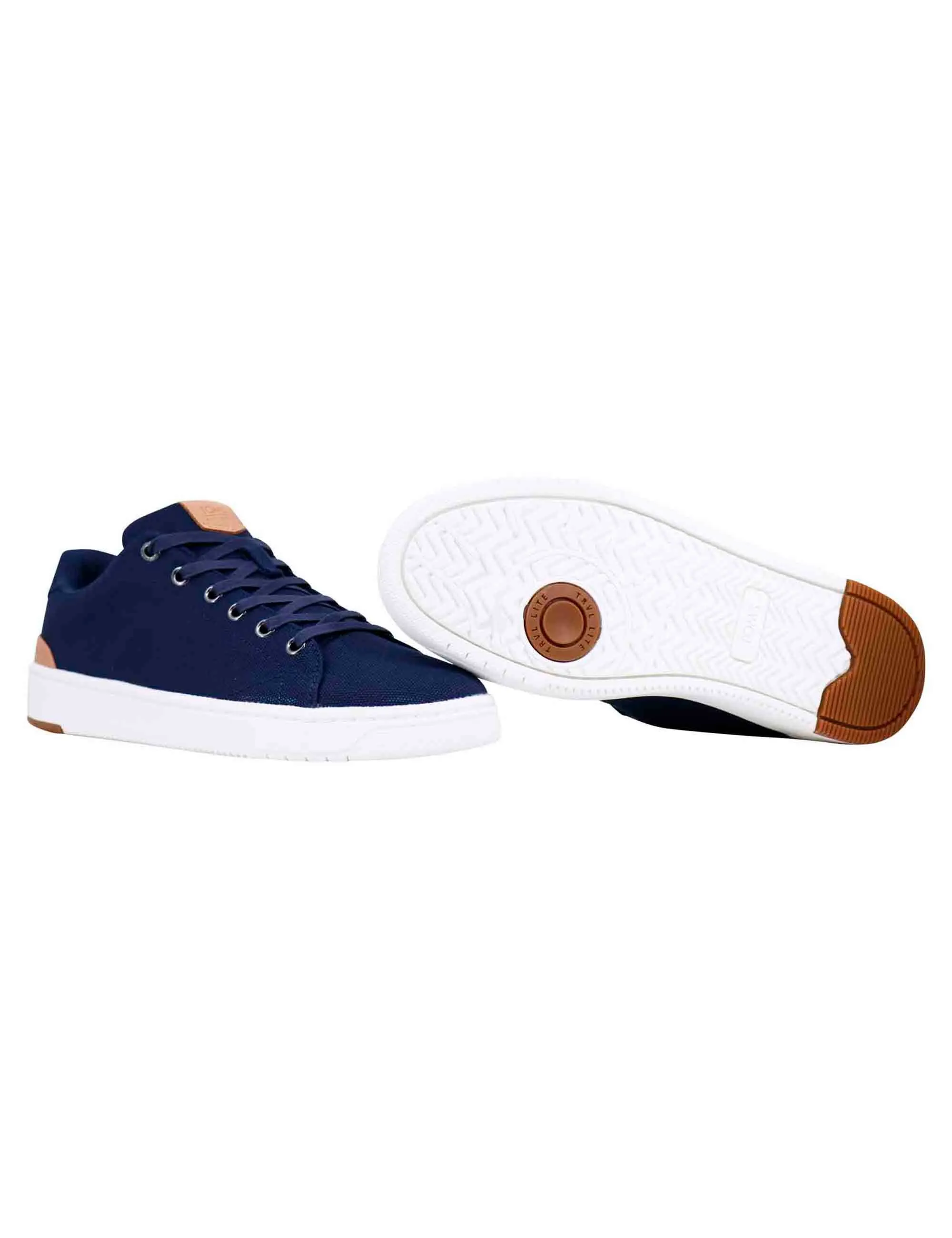 Sneakers uomo in tessuto blu