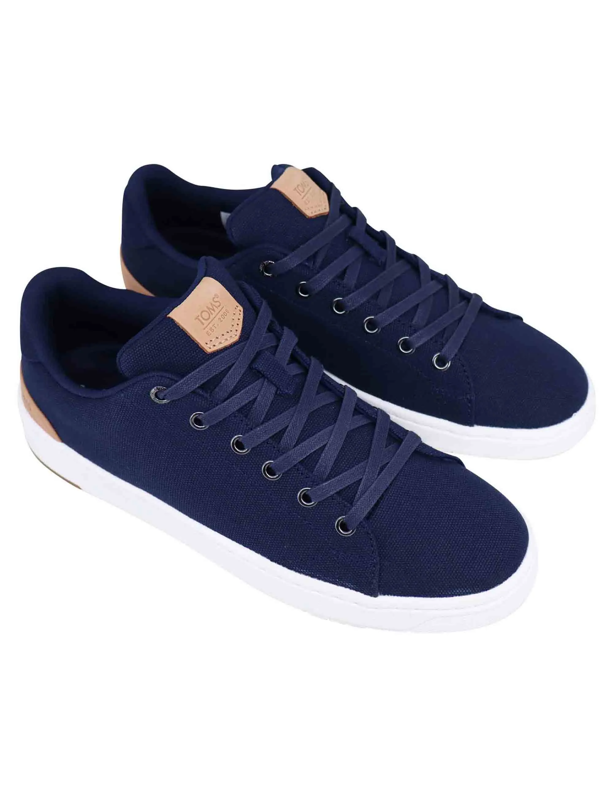 Sneakers uomo in tessuto blu