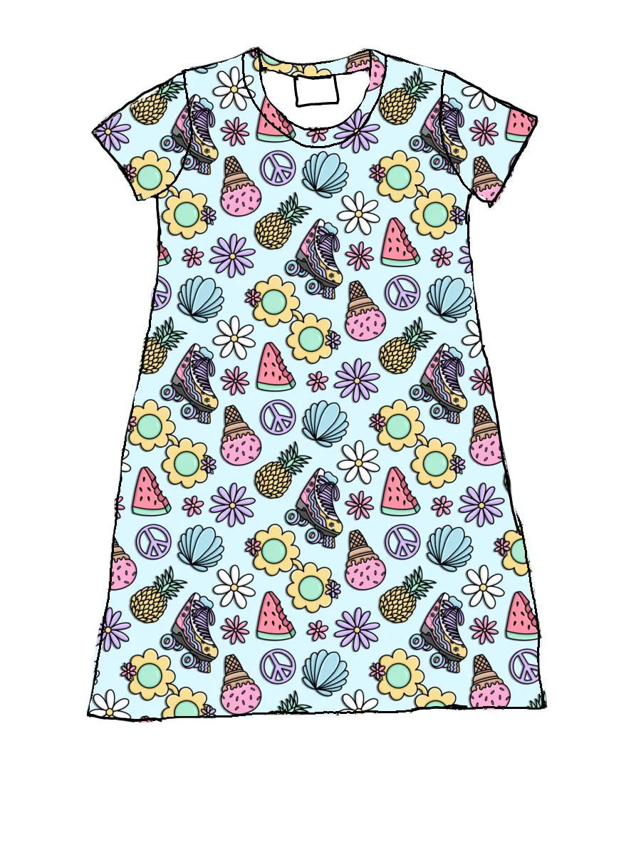 Summer fun tshirt dress,