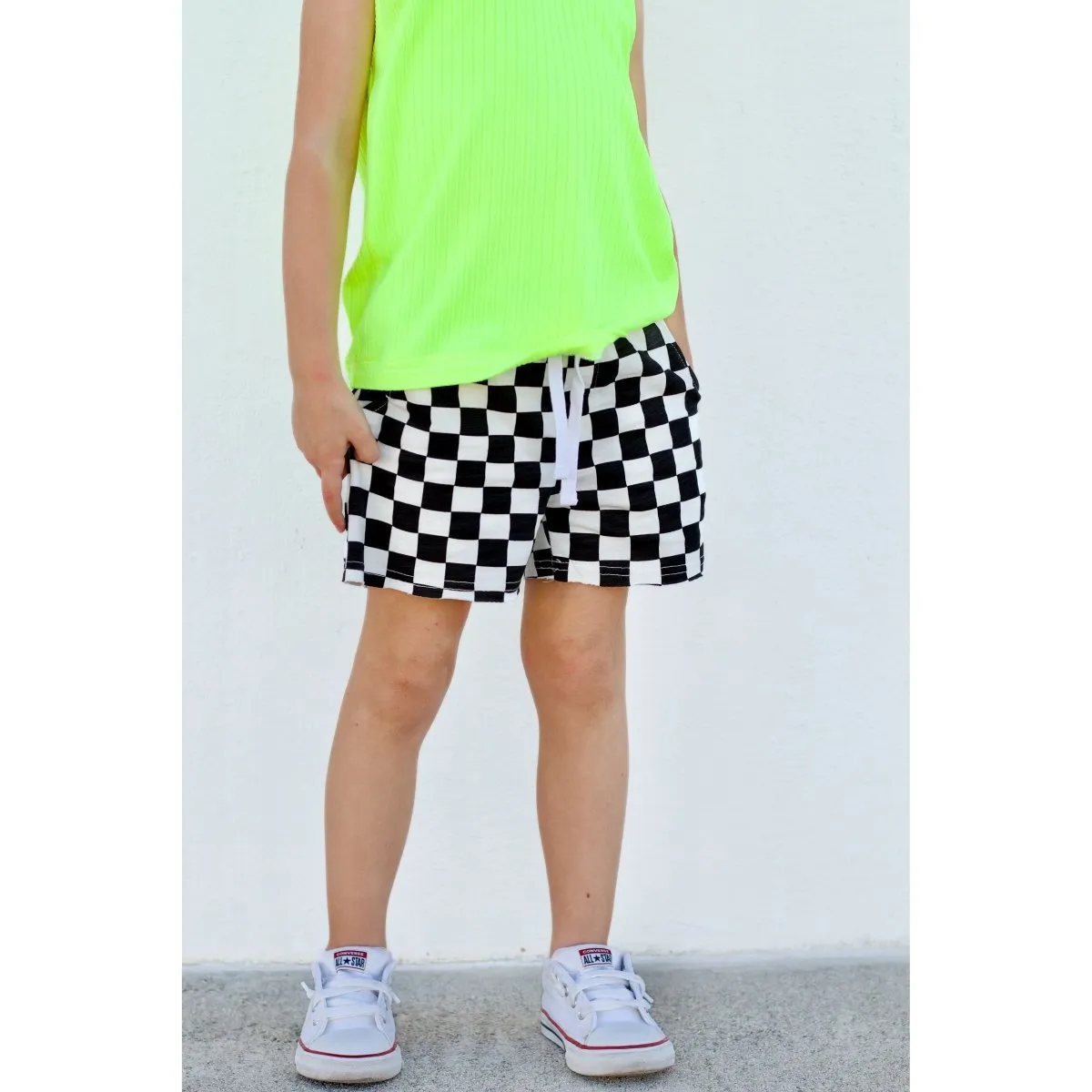 Summer Leisure Shorts- Checker