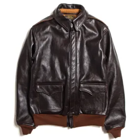 The Real McCoy's MJ12103 A-2 Flight Jacket Seal Brown