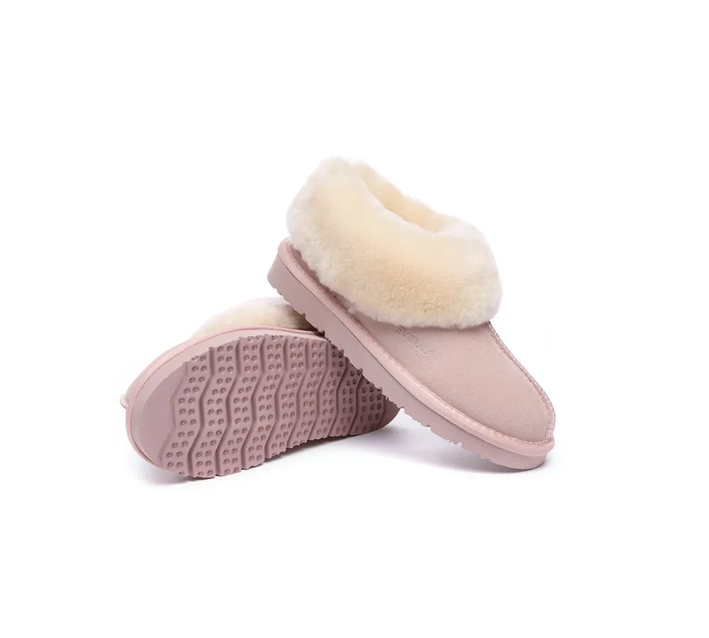 UGG Sheepskin Wool Suede Ankle Slippers Homey