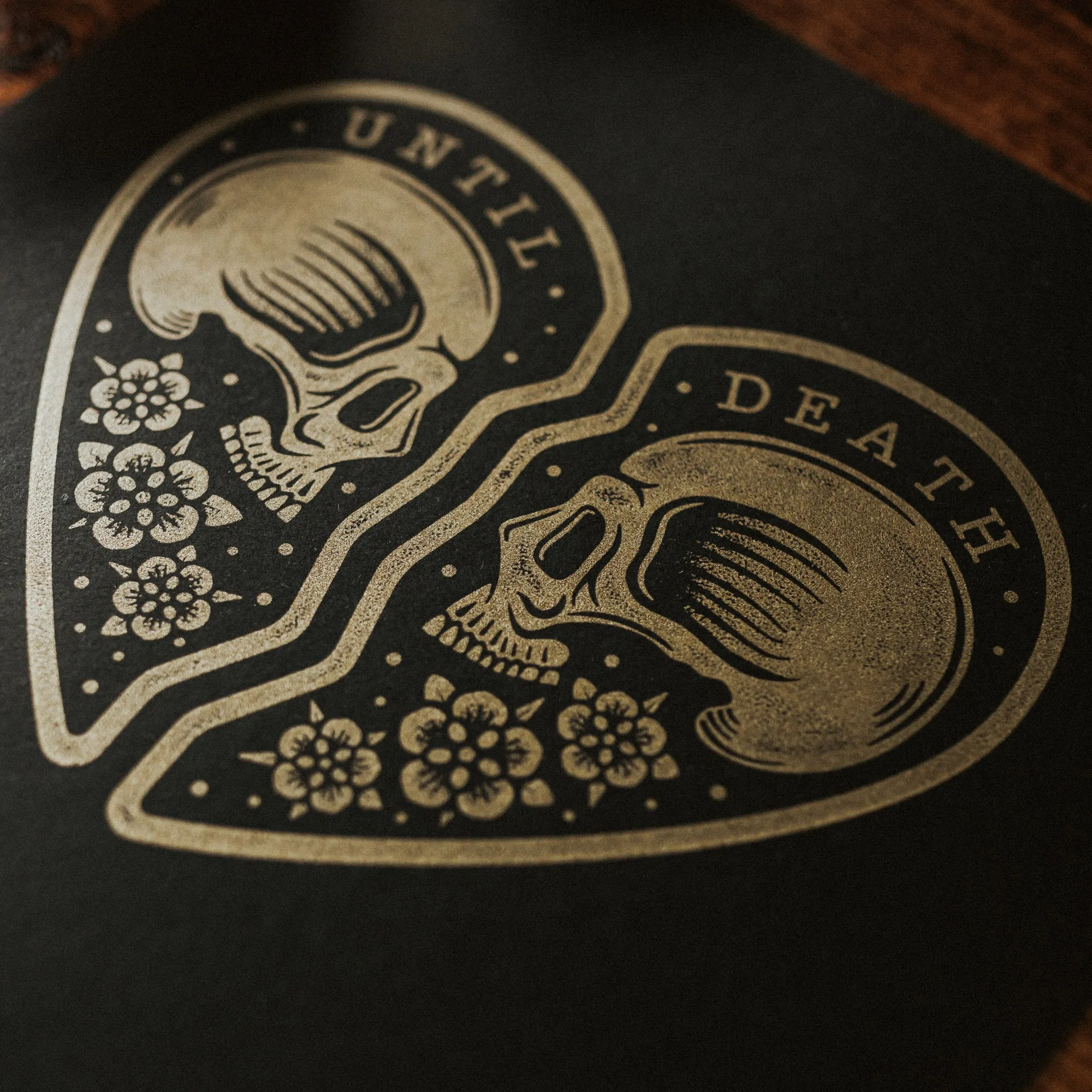 UNTIL DEATH - SQUARE SCREEN PRINT