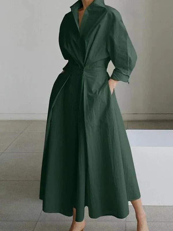 Versatile and Stylish Women's Swing Maxi Shirt Dress