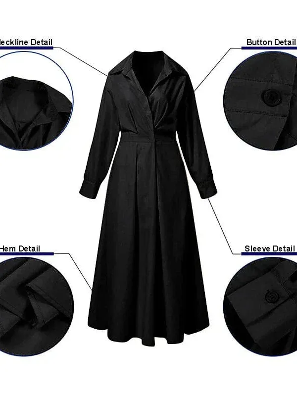 Versatile and Stylish Women's Swing Maxi Shirt Dress