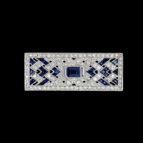 Vintage Platinum Estate Diamond Pin