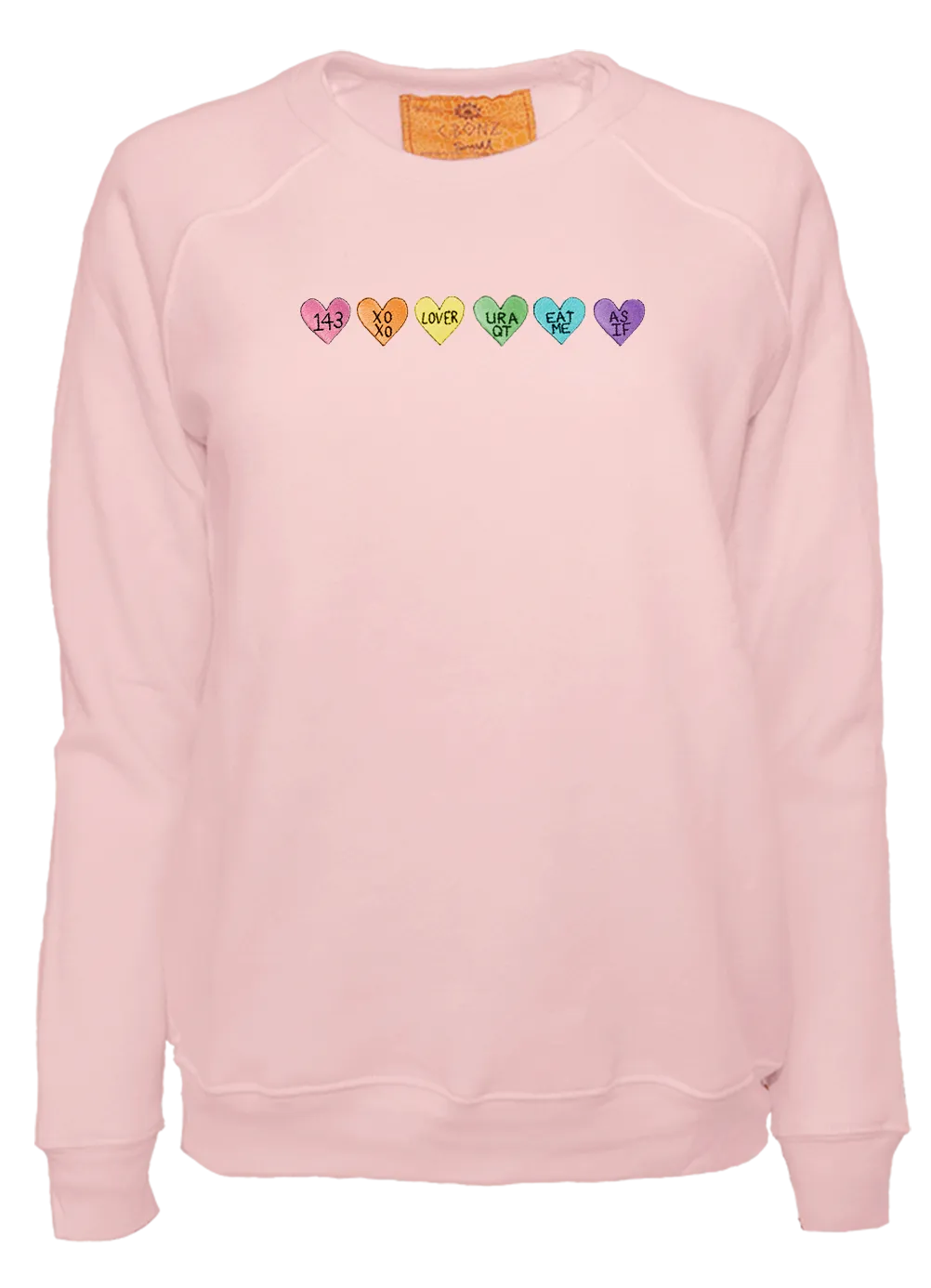 Women's Conversation Heart Classic Cut Pullover