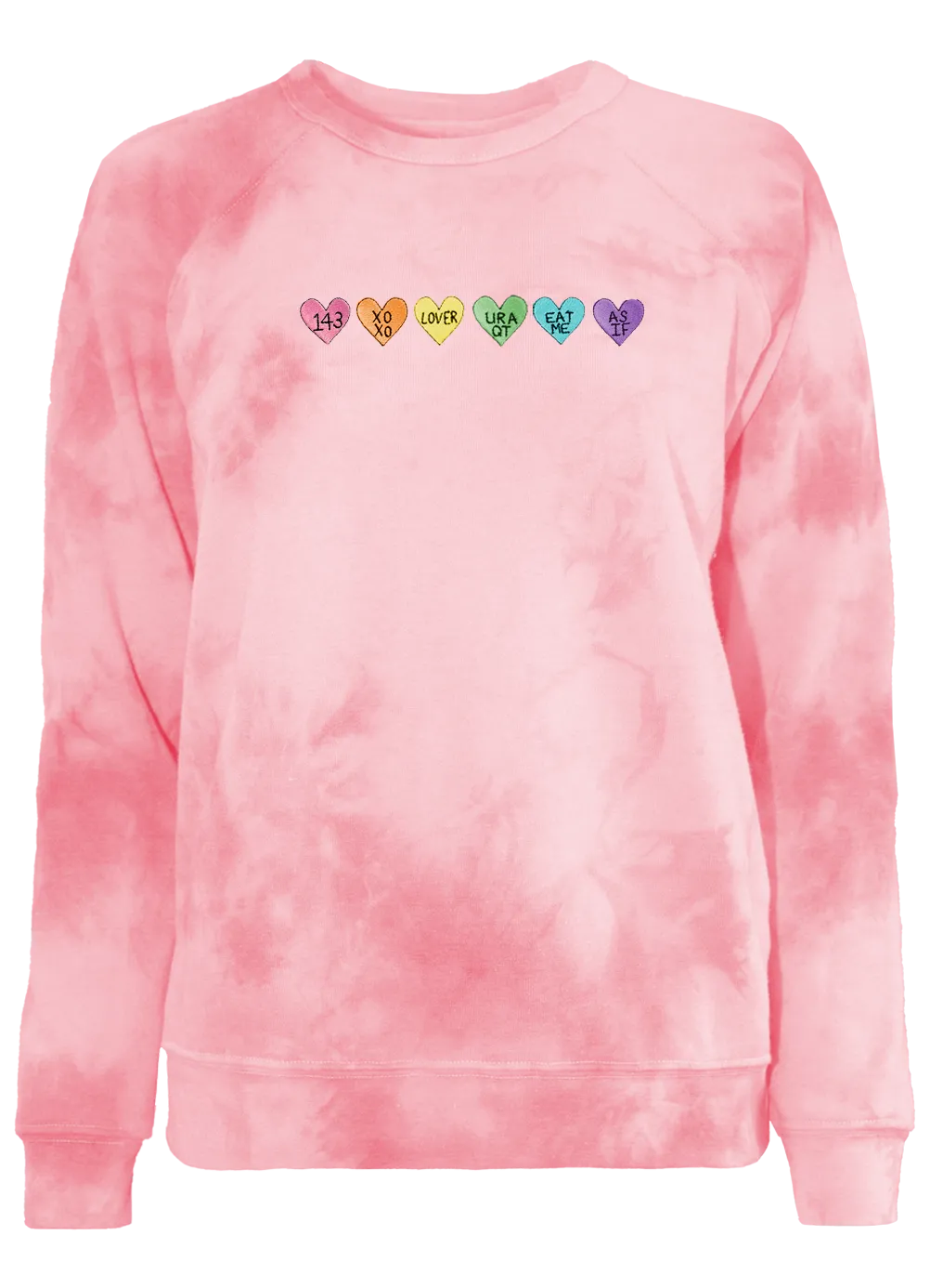 Women's Conversation Heart Classic Cut Pullover