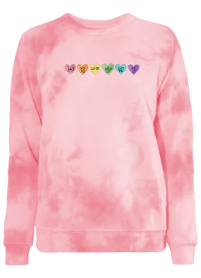 Women's Conversation Heart Classic Cut Pullover