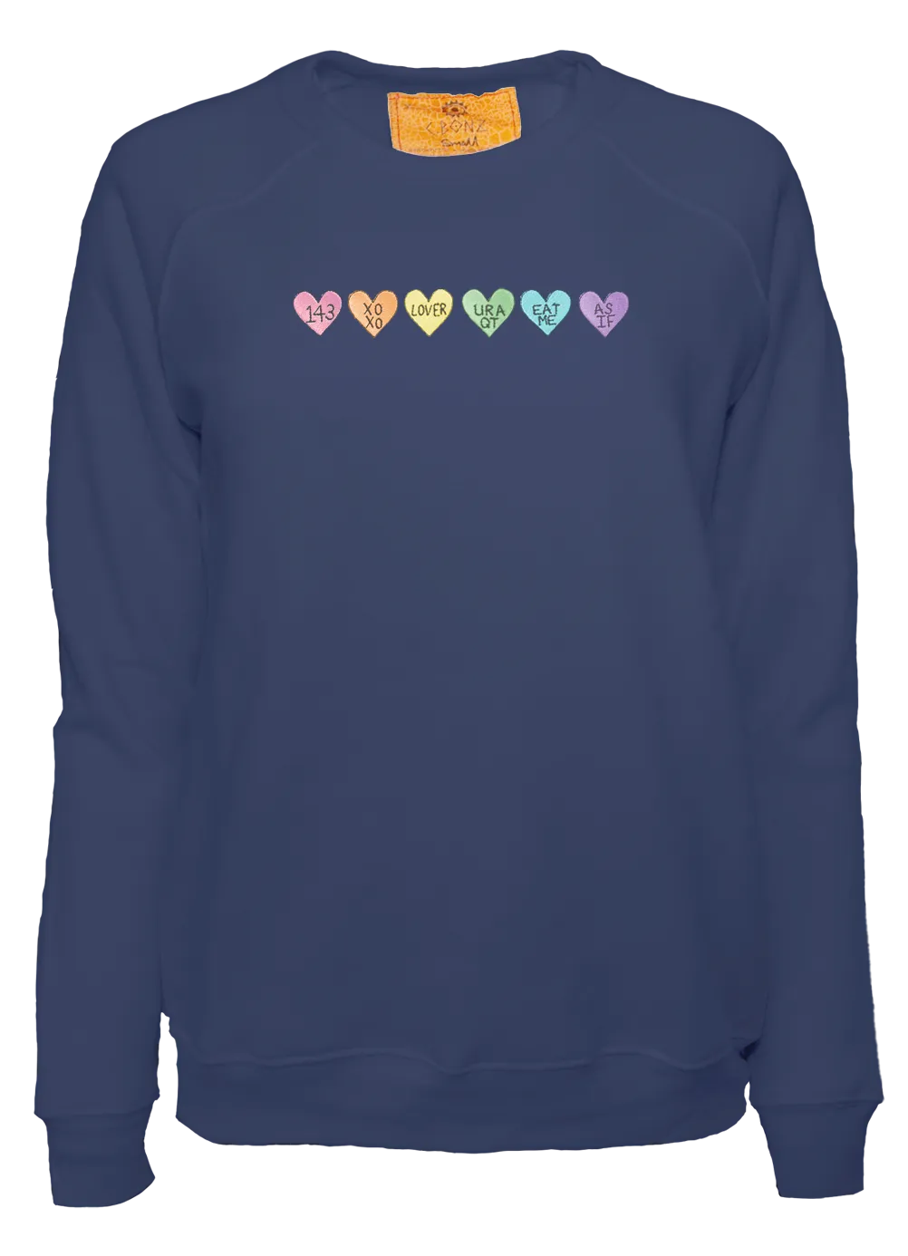 Women's Conversation Heart Classic Cut Pullover