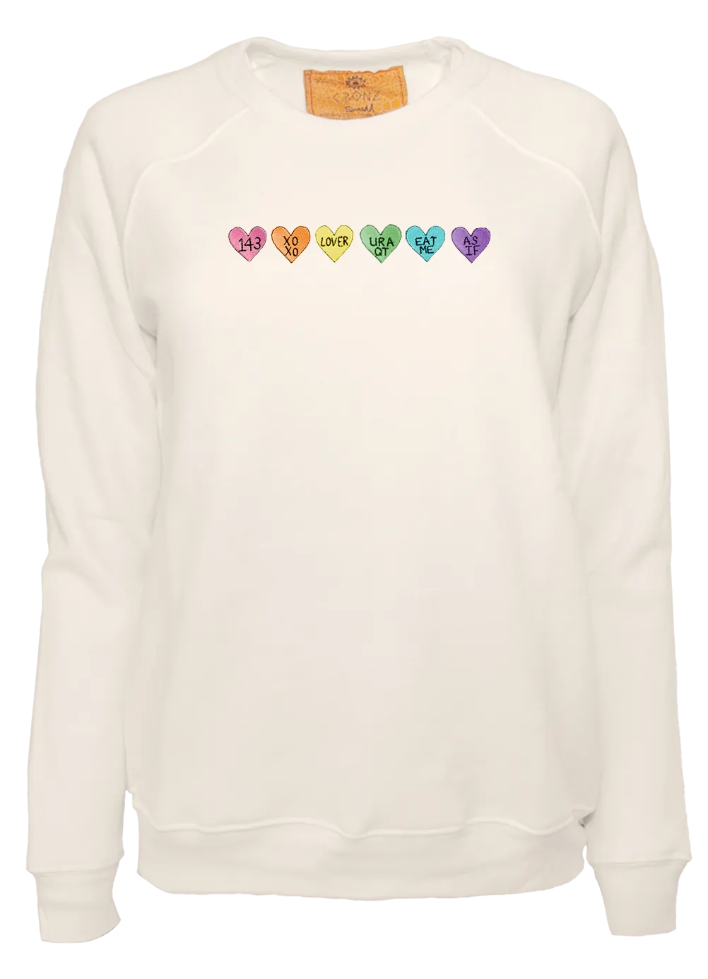 Women's Conversation Heart Classic Cut Pullover