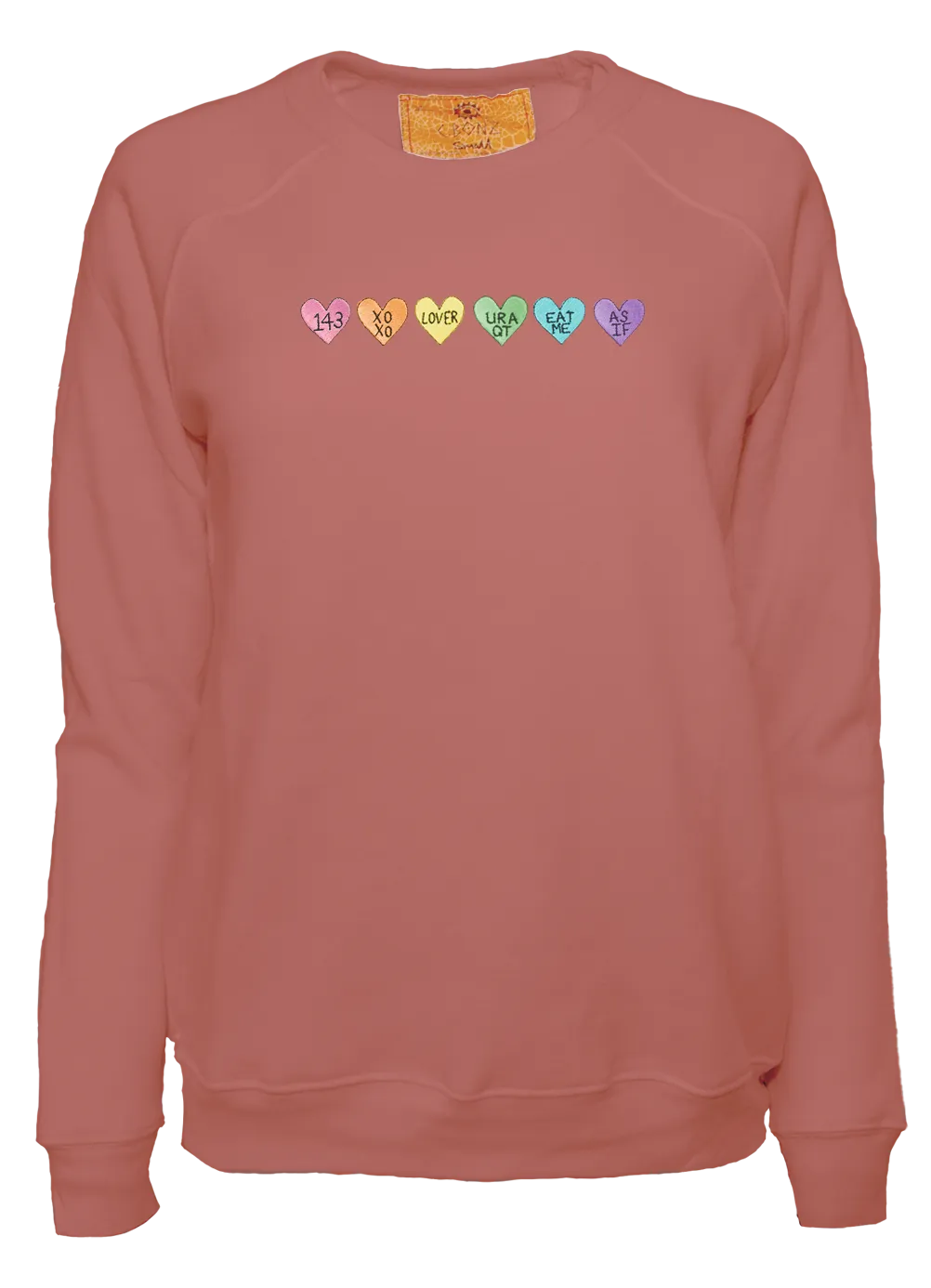 Women's Conversation Heart Classic Cut Pullover