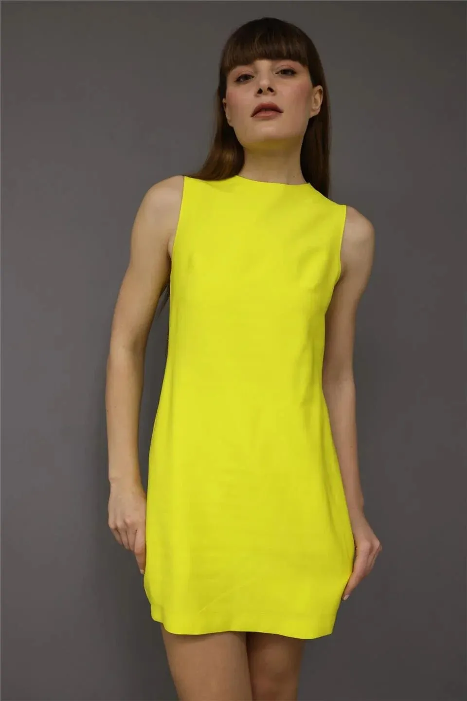 Zesty Chic Backless Playsuits - Lemon