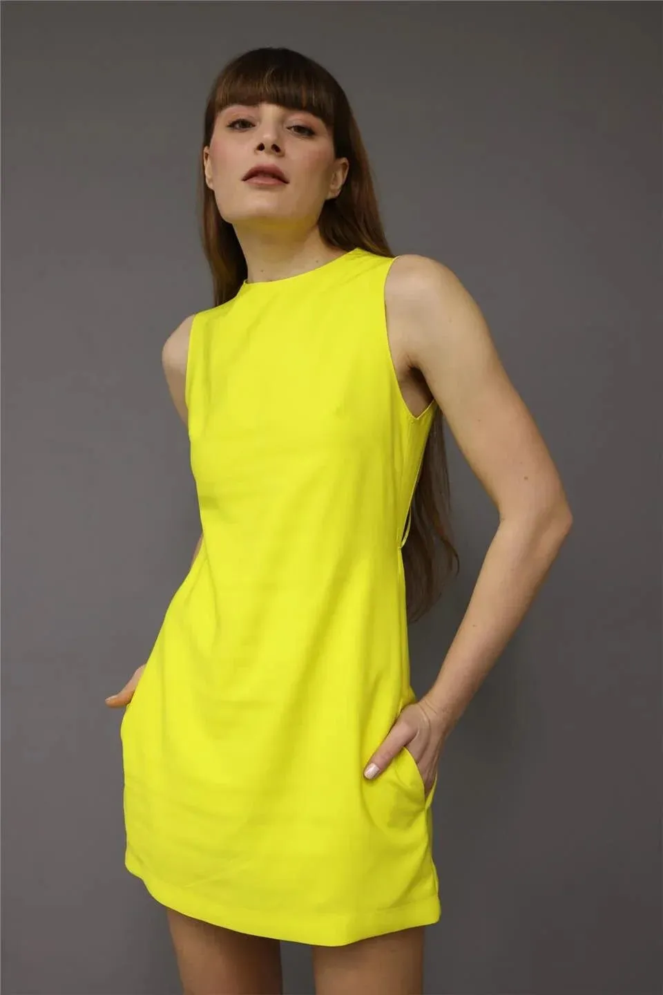 Zesty Chic Backless Playsuits - Lemon