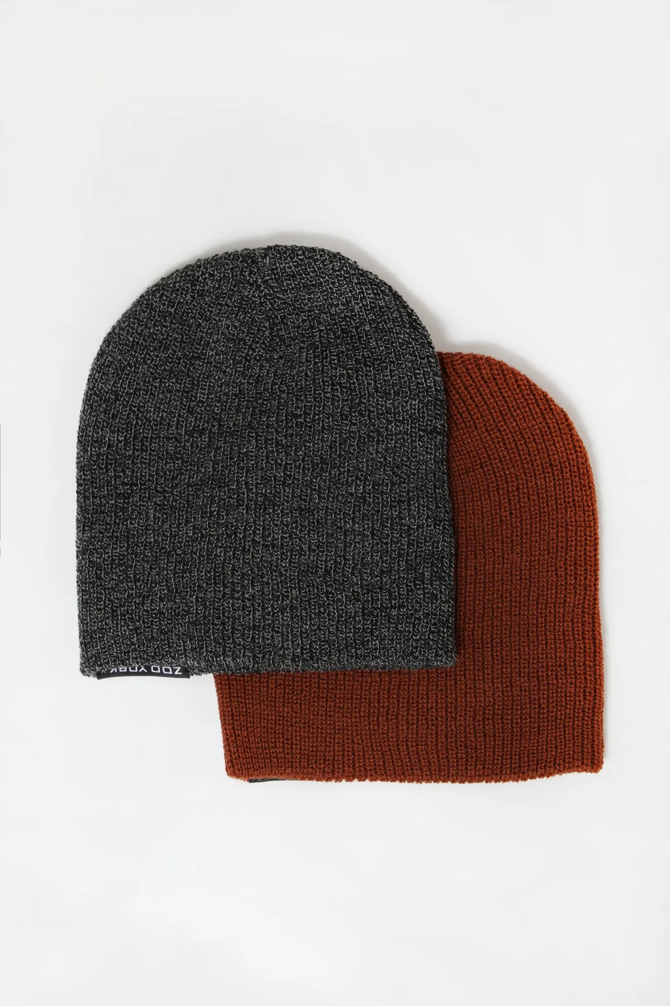 Zoo York Mens Slouch Beanie 2-Pack