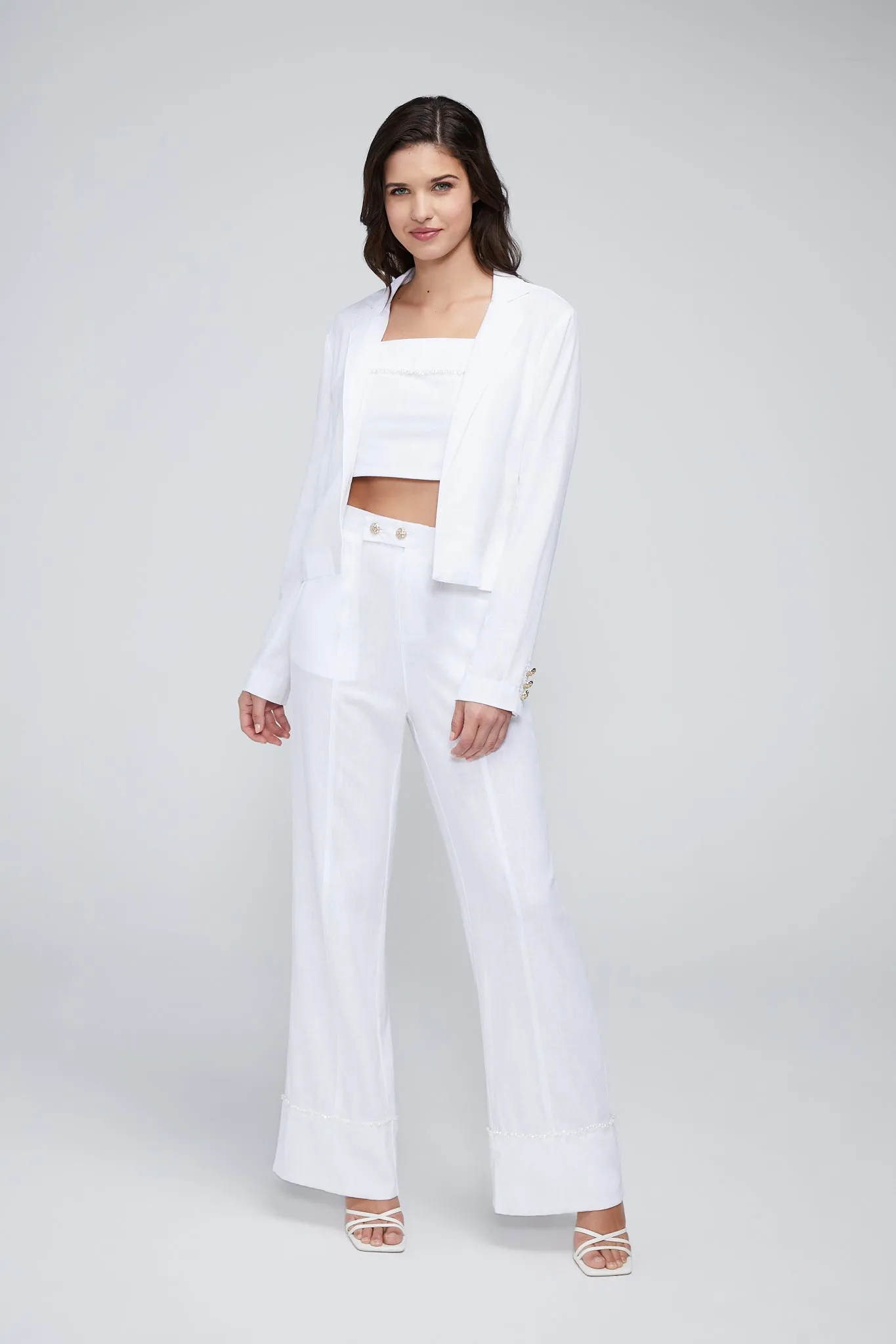 Zophra Blazer | Bright White