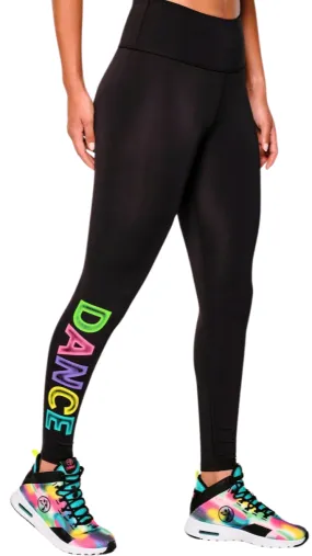 Zumba Dance High Waisted Ankle Leggings